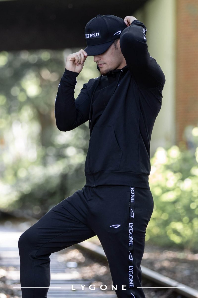 Trainingsanzug Muscle Fit Herren - LYGONE, Jogginganzug, Tracksuit, Hoodie, Hose
