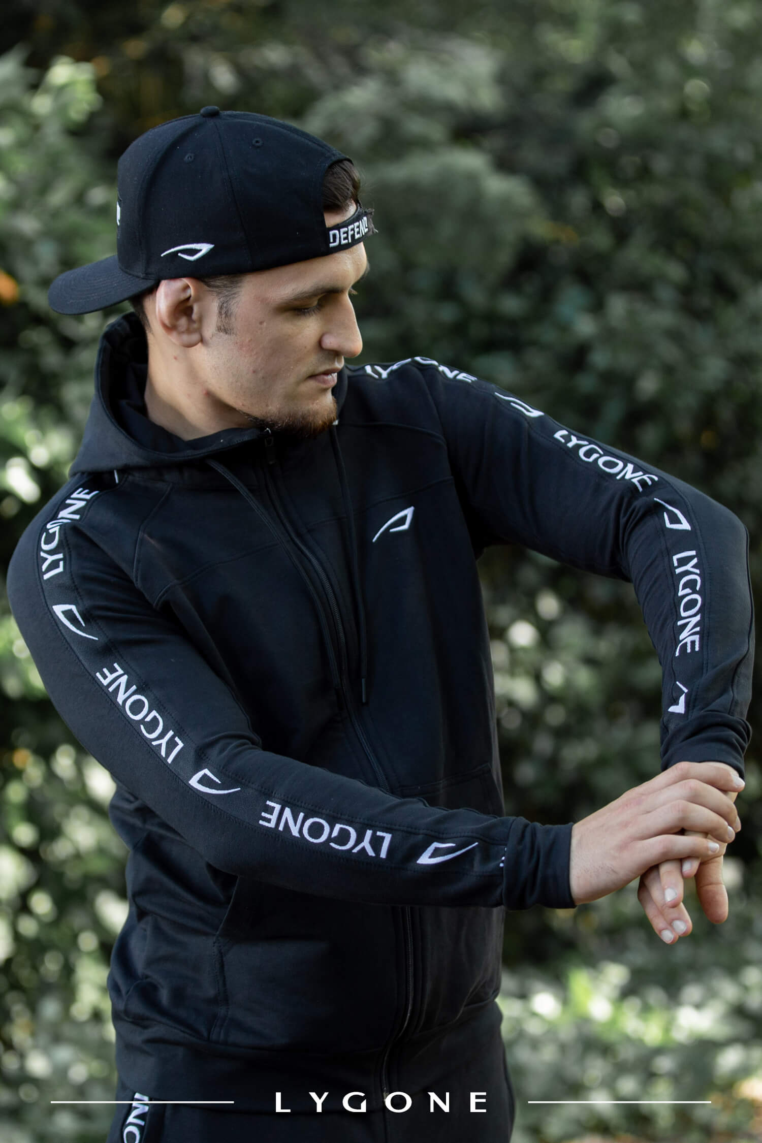 Trainingsanzug Muscle Fit Herren - LYGONE, Jogginganzug, Tracksuit, Hoodie, Hose