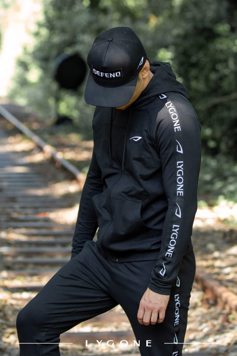 Trainingsanzug Muscle Fit Herren - LYGONE, Jogginganzug, Tracksuit, Hoodie, Hose